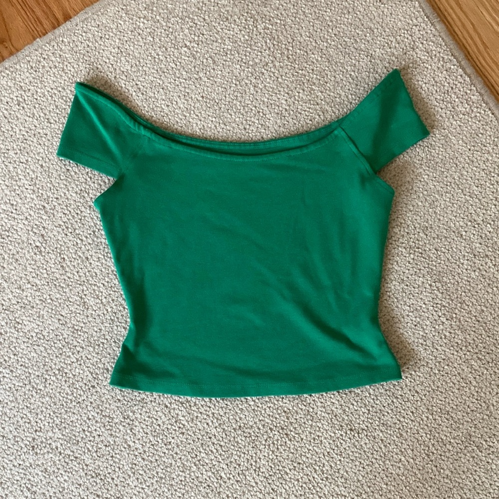 Anthropology Maeve off the shoulder crop top